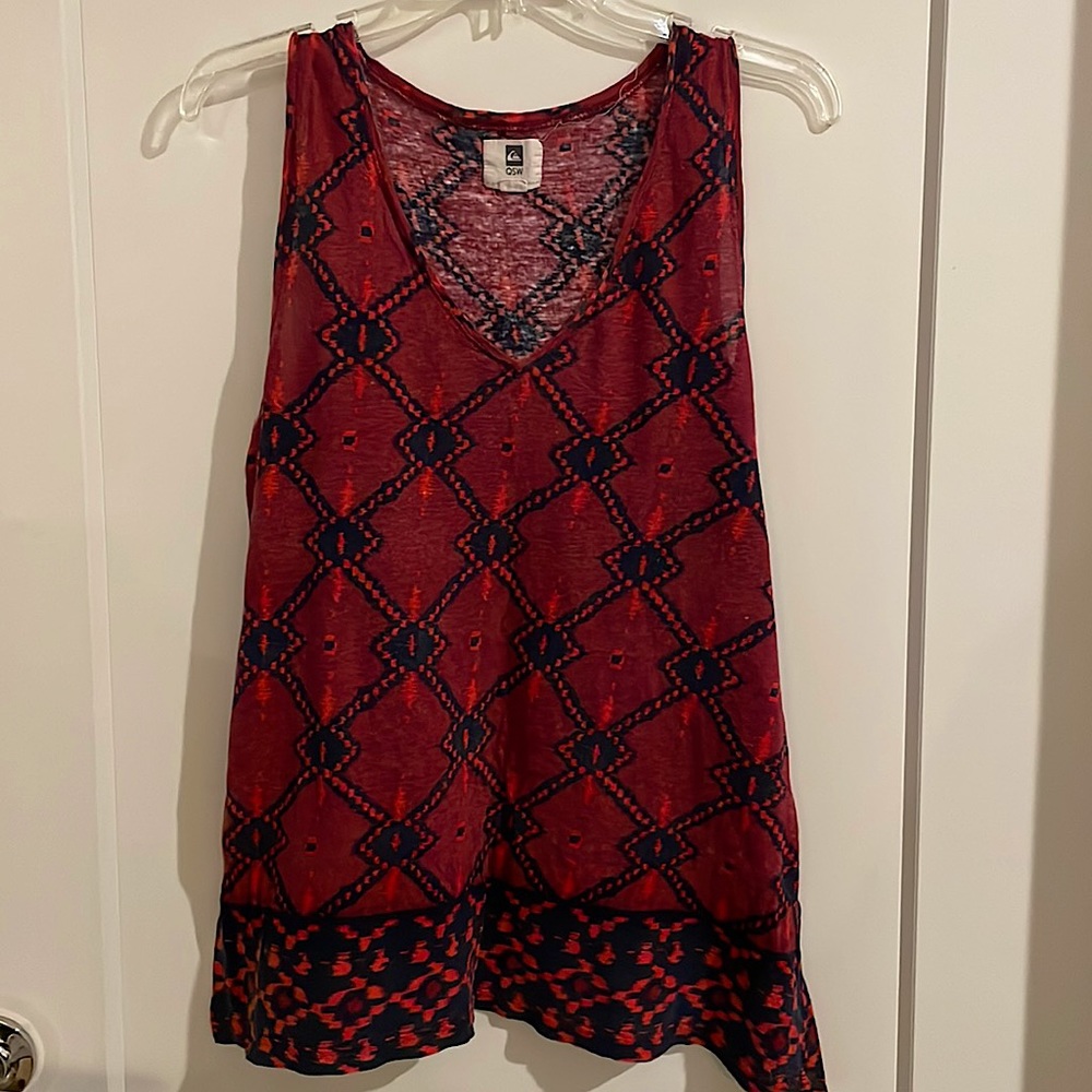 Geometric Tie Dye Pattern Tank